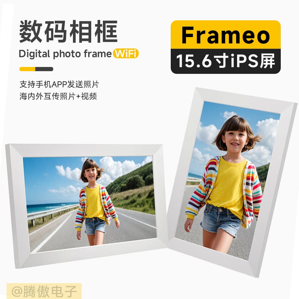 Cross-border New 15.6-inch Frameo Digital Photo Frame IPS HD Electronic Photo Frame Mobile Picture Video Transfer