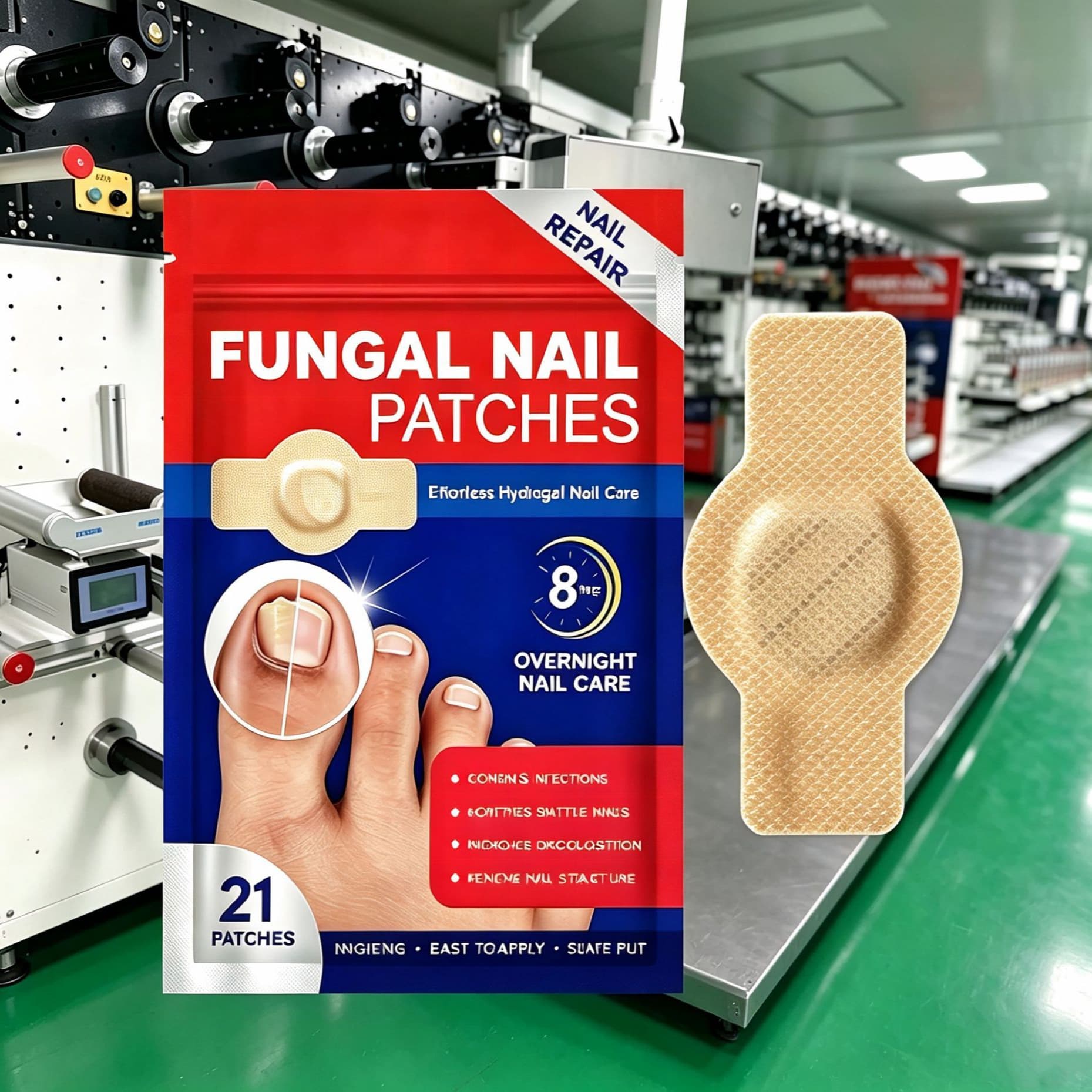 Nail Patch Antibacterial Gel Repair Patch for Fungal Nails, Nail Repair & Correction, Nail Care Patch