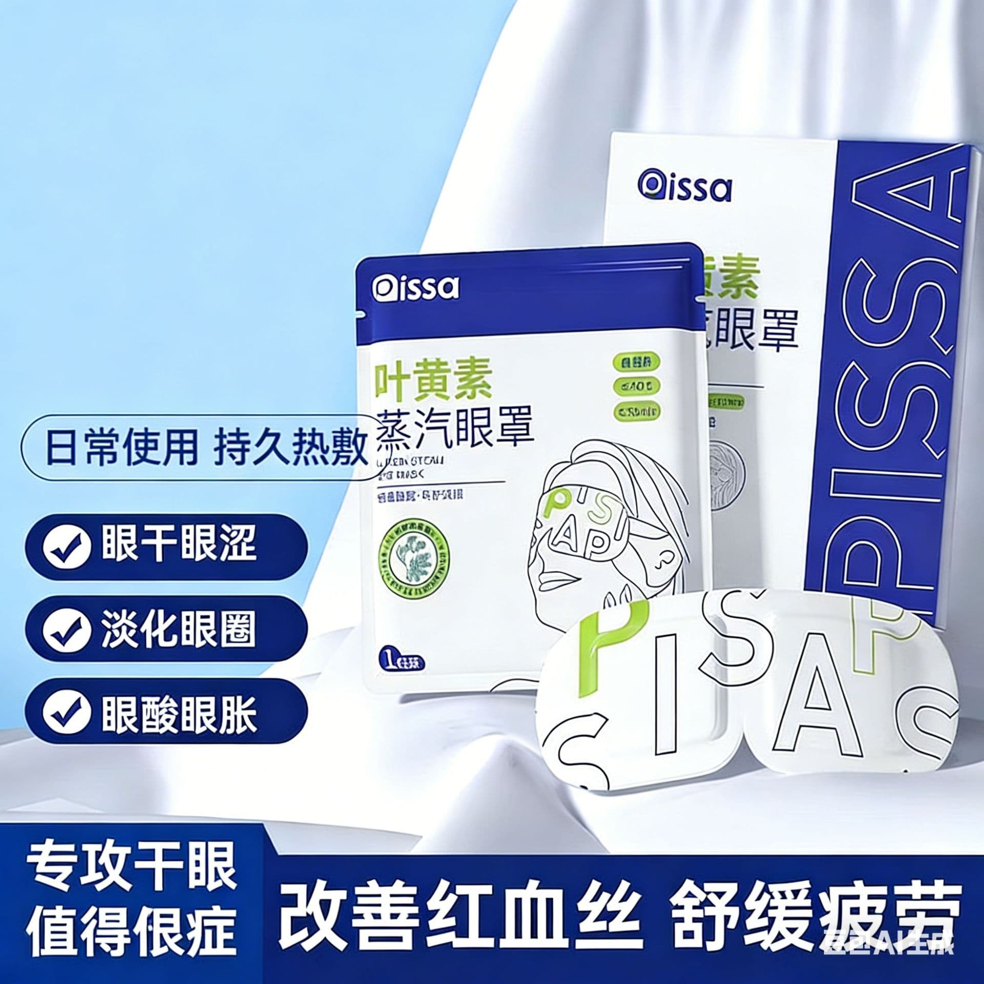 Steam Eye Mask for Relieving Eye Fatigue, Lutein Heat, Sleep Light-Blocking for Students, Warm Compress Eye Protection, Heated Eye Mask