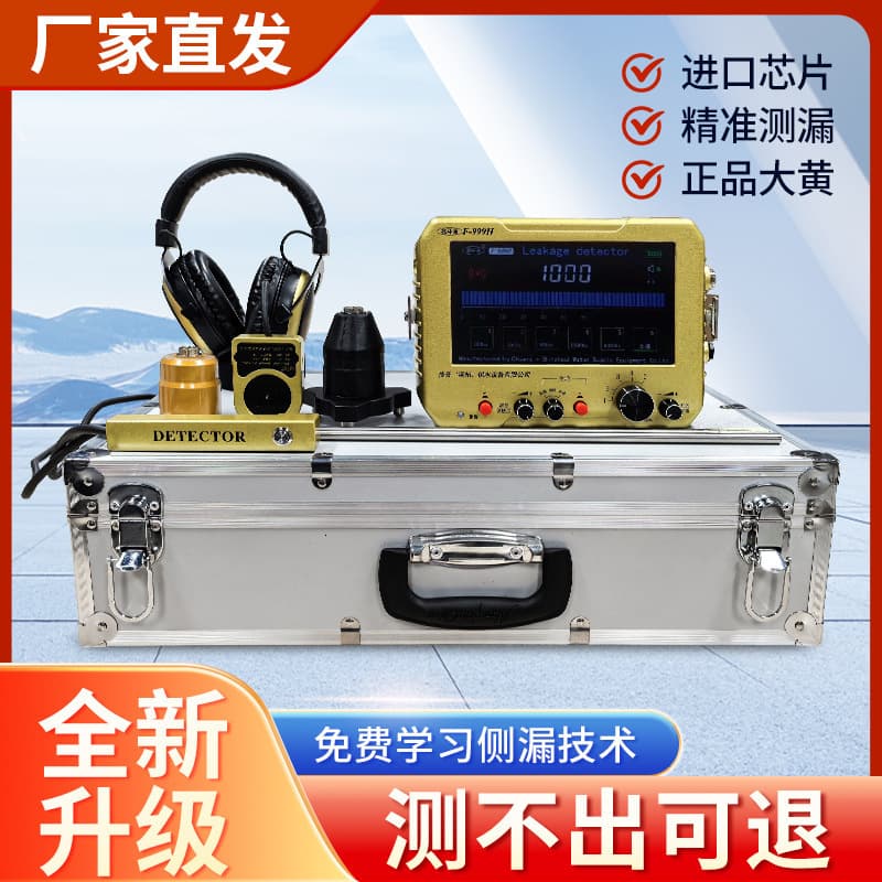 Rhubarb F999H F999M Leak Detector for Detecting Leaks in Water Supply and Underfloor Heating Pipes (Indoor and Outdoor Leaks)