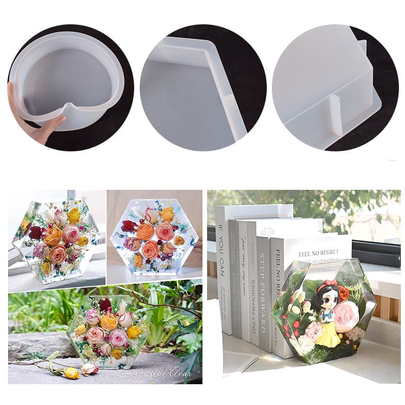 Deyi life diy large square rectangular love ornaments silicone mold home epoxy ornaments