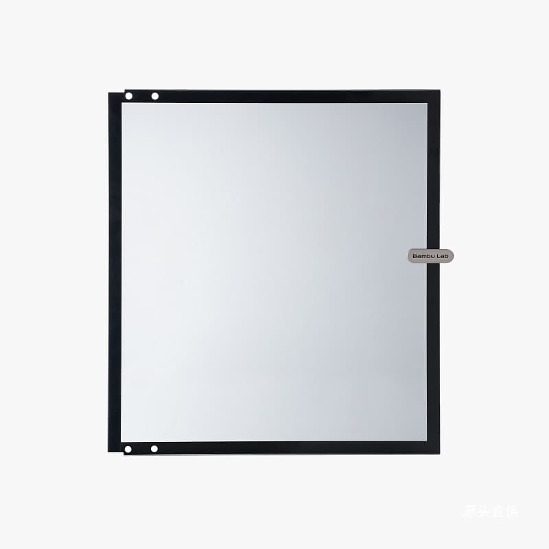 Bambu Lab Front Glass Door 3D Printer Accessory [For X1/P1 Series] Gray Transparent
