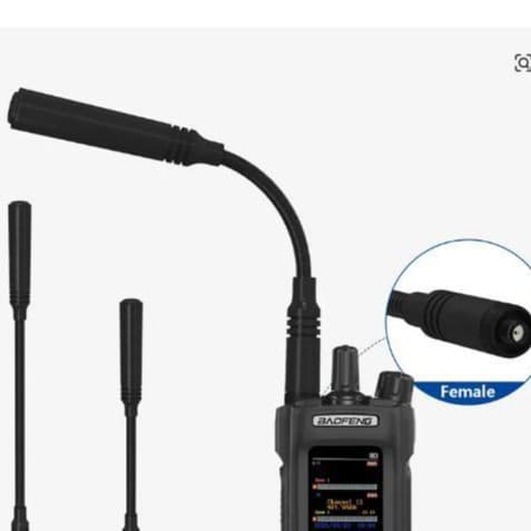 Tactical Gooseneck Antenna for Walkie Talkie VHF/UHF UV-5R AR-152 UV-13PRO 136-174/400-
