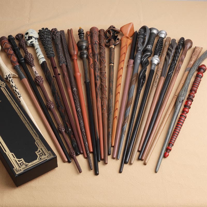 Harry Potter magic wand with metal core, cosplay wand, Halloween props, factory direct supply, in stock.