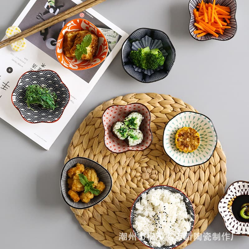 Japanese Ceramic Seasoning Dish, Home Dipping Sauce Small Plate, Creative Sauce Dish, Soy Sauce Vinegar Dish, Hotel Restaurant Appetizer Plate