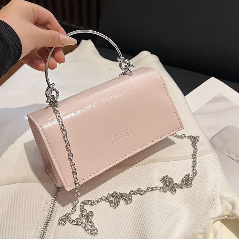 New chain bag bag women's shoulder crossbody bag fashionable ins portable small square small square bag bohemian
