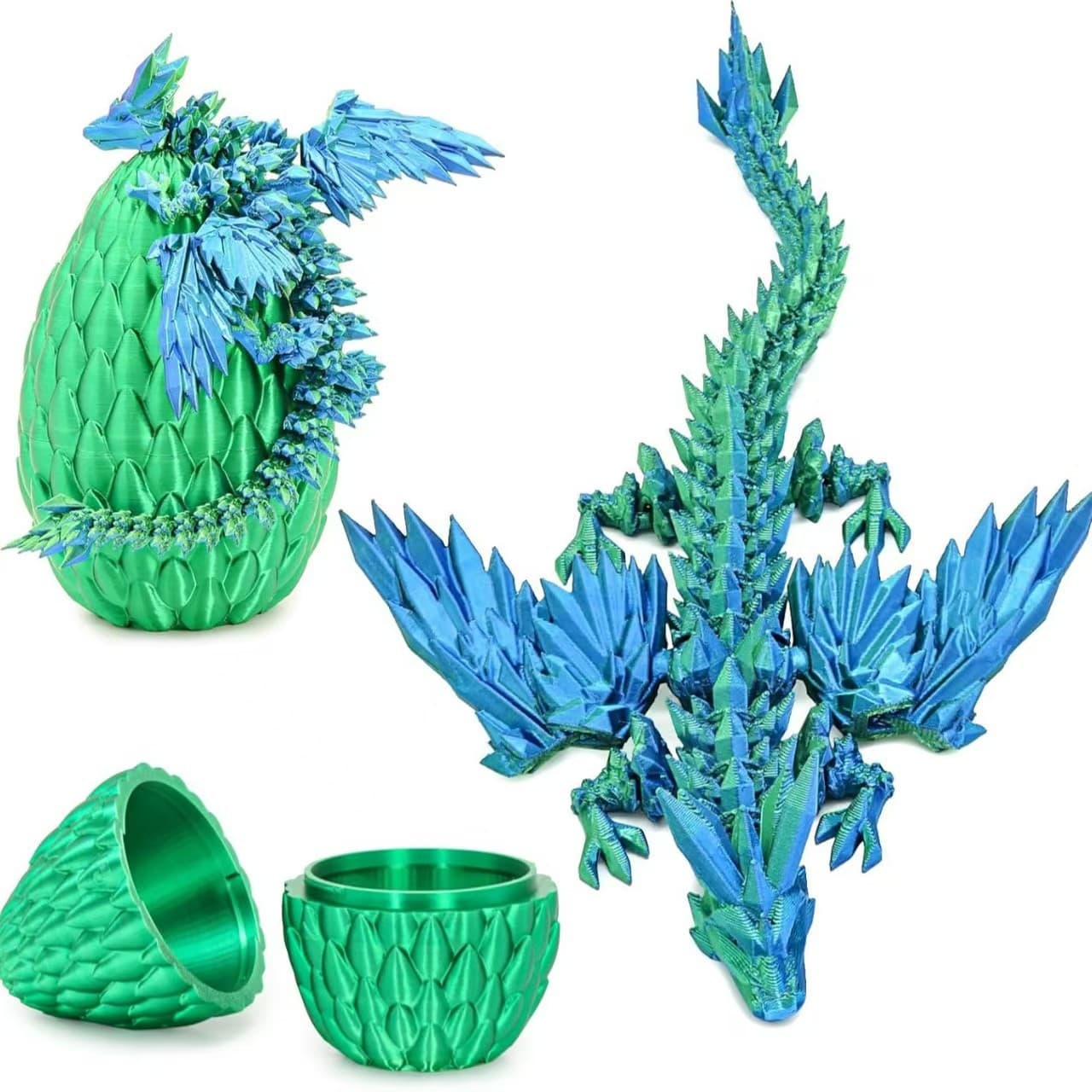 TK dragon scale egg 3D printing dragon egg ornament creative joint dragon Halloween Christmas dragonegg laser