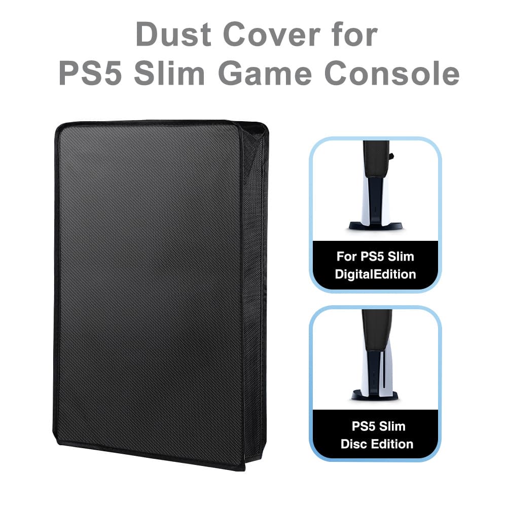 Dust Cover for PS5 Slim/Pro Console Disc Version, Dustproof and Wear-Resistant