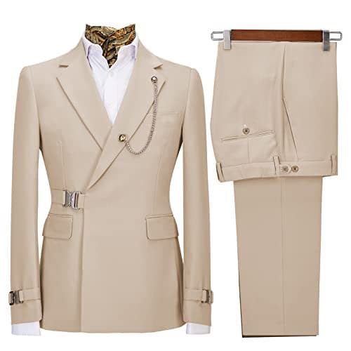 2026 Amazon Business Casual Suit for Men Two-Piece Set Groom Wedding Banquet Tuxedo Blazer