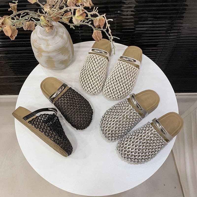 Beautiful Thick-Soled Birkenstock Sandals to Match Skirts, Summer Outdoor Wear, 2026 New Popular Slip-On Closed-Toe Slippers for Women
