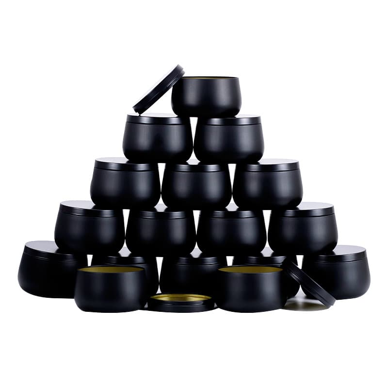 Cross-border Hot Sale, Source Factory Stock 4oz Pot Belly Aromatherapy Candle Tin Can Decorative Metal Container 66*75*51