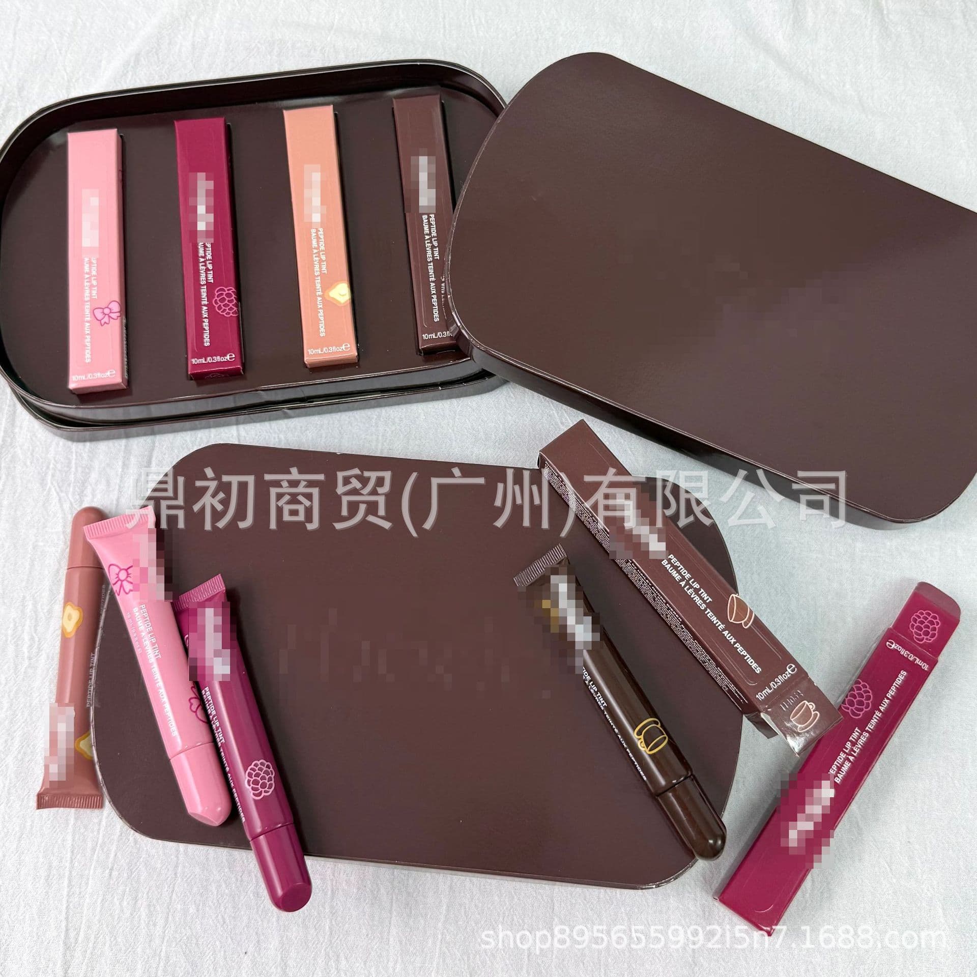 Birthday Limited Gift Box Set Hayley Same Style Lip Gloss Lip Plumper Gift Box Packaging ribbon/toast