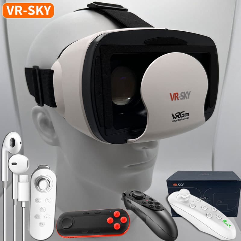 VR Virtual Gaming Glasses Private AR Cinema 3D VR Smart Glasses Social Entertainment Plastic Headset Display 72 Resolution Adjustable