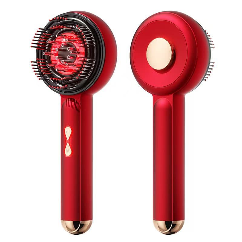 Cross-border EMS Microcurrent Electric Massage Comb with Essential Oil, Red Light, Multi-functional Scalp Treatment Comb for Hair Care
