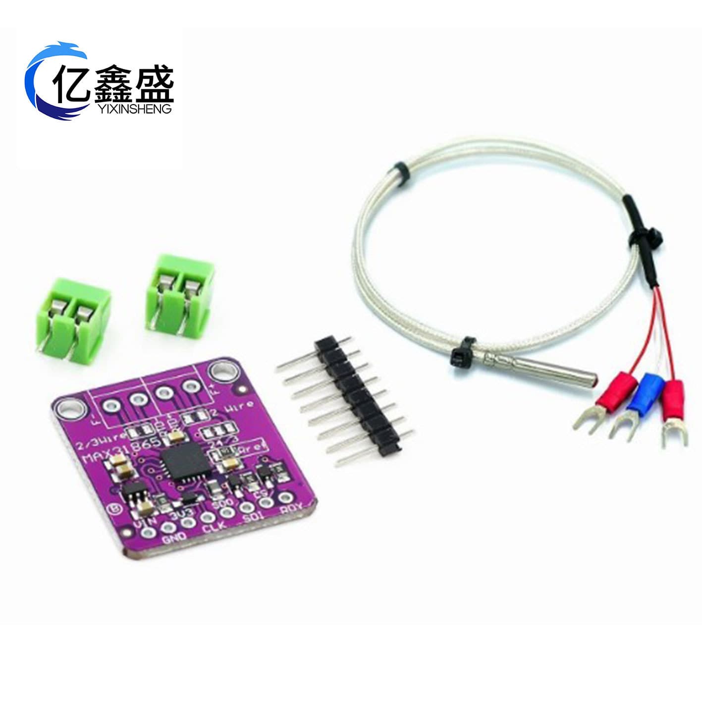 MAX31865 Platinum Resistance Temperature Sensor Detector Module, Temperature Acquisition RTD/PT100-PT1000