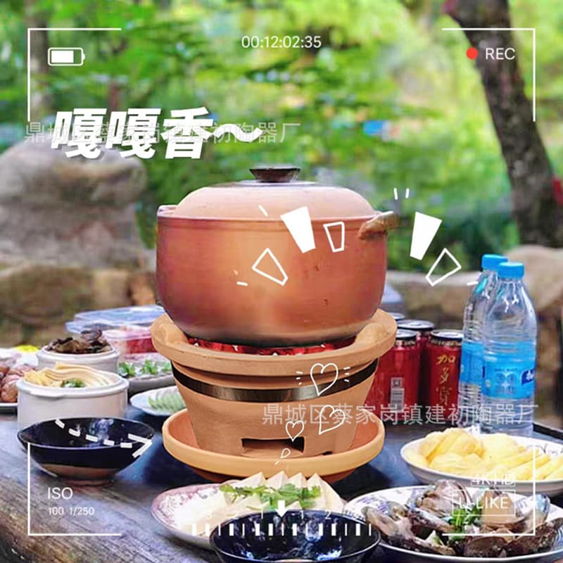 Traditional Old-Style Deep/Shallow Clay Pot Hot Pot Stew Pot Large Capacity Soup Pot Open-Flame High Temperature Resistant