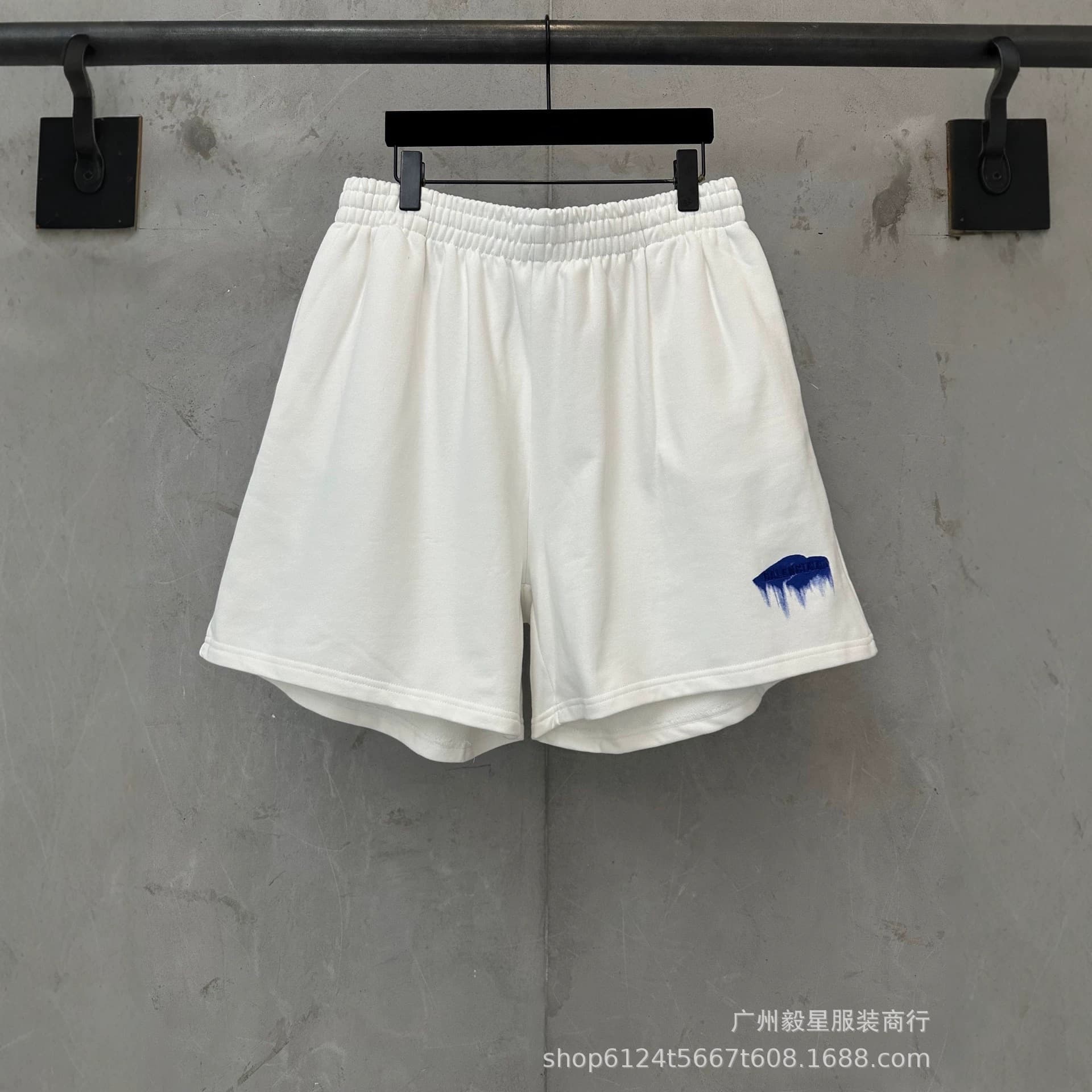 High Version B Home 26ss New 3m Embroidered Print Casual Shorts NS Couple Sports Casual Short Sleeve Five-Point Pants
