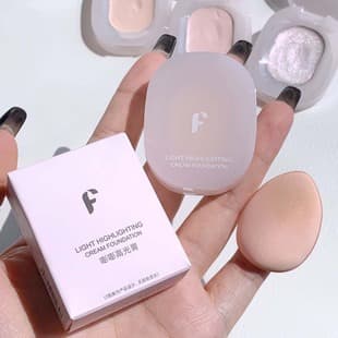 FAICCIA Puff Highlighter Cream, Lifts Tear Trough Hollows, Matte Contour Cream, Natural Bare Makeup, Wholesale