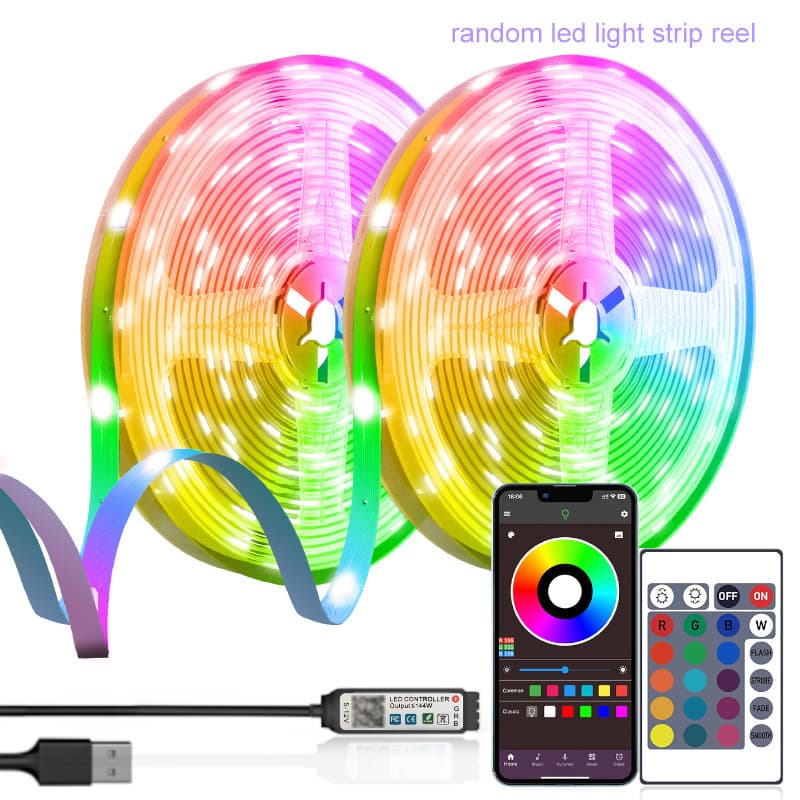 Cross-border dedicated random RGB LED strip 5050 RGB multi-color RGB dimmable