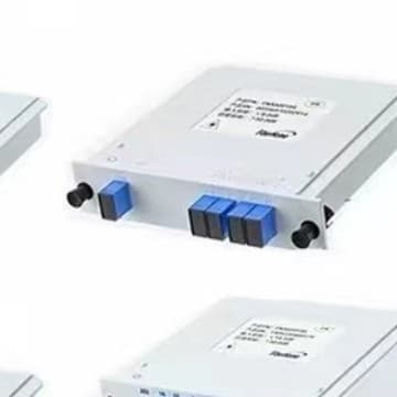 Factory Direct Supply Various Types SC/UPC 1x2 PLC Optical Splitter 1x4 Plug-in Splitter
