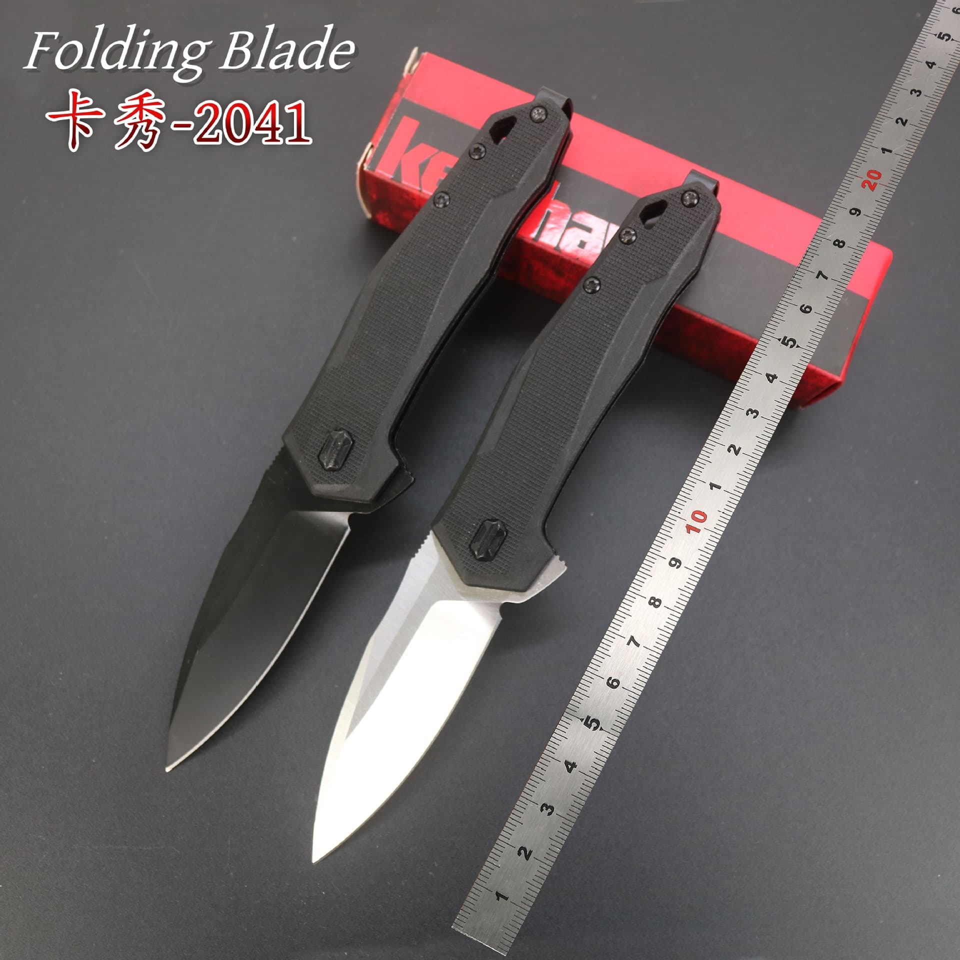Kershaw 2041 Outdoor Multi-Function Folding Knife for Camping, Self-Defense, Tactical Sharp Knife