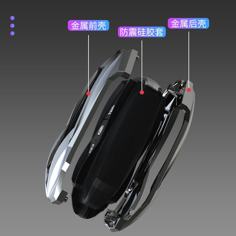 Key case cover for Ford Explorer 2020, New Mondeo 2021, Edge, Focus, Fiesta shell buckle bag
