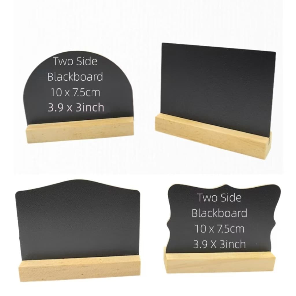 Cross-border Valentine's Day Decorative Small Blackboard Ornament Home Party Hotel Bar Writing Board Double-sided Blackboard Memo Sign