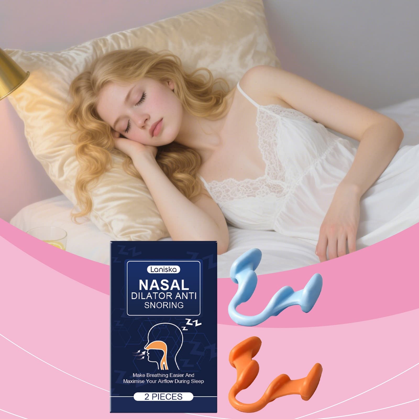 LANISKA Nasal Care Device Comfortable Material Protects Nighttime Peaceful Sleep Nasal Enjoyment Fresh Air