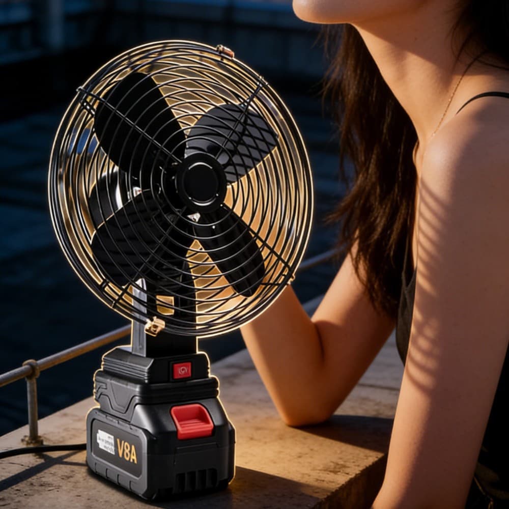 Wholesale Wireless 8-Inch Ultra-Long Battery Life Lithium Battery Charging Small Fan, Household Outdoor Cooling Portable