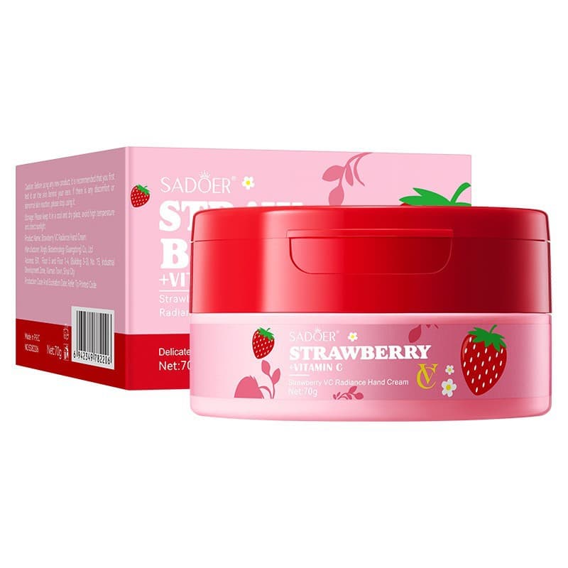 SADOER Strawberry VC Brightening Luxury Skincare Set, Hydrating Moisturizing Skincare Set for Cross-border Wholesale