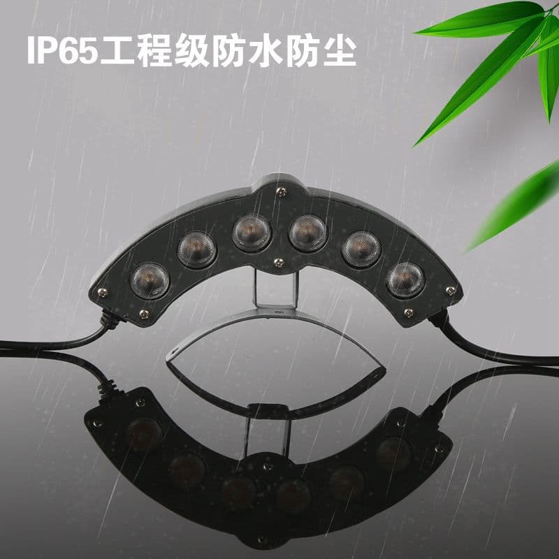 New 6W LED corrugated light, tile light, eaves light, outdoor waterproof lighting project, ancient building pavilion moon light