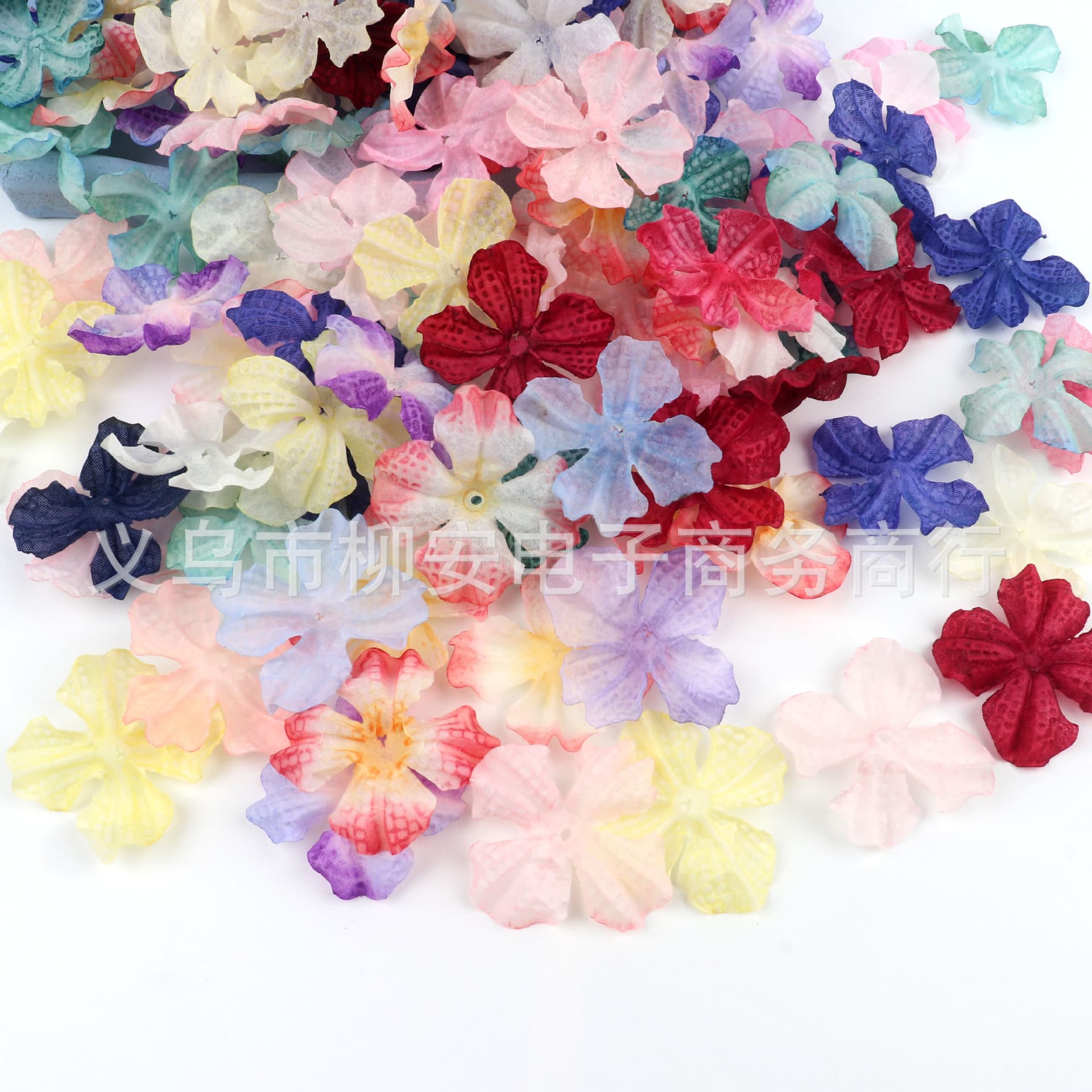ins forest silk flower simulation flower petals headdress clothing accessories cloth flower floral wall burnt edge hydrangea piece