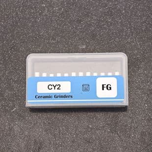 High-Speed Dental Ceramic Grinding Head for Porcelain Polishing - Oral High-Speed Bur CY2, 12-Piece Set