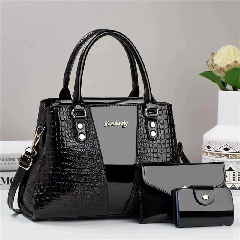 New Women's Handbag Large Capacity Tote Bag with Crocodile Texture, Fashionable and Elegant Crossbody Shoulder Bag