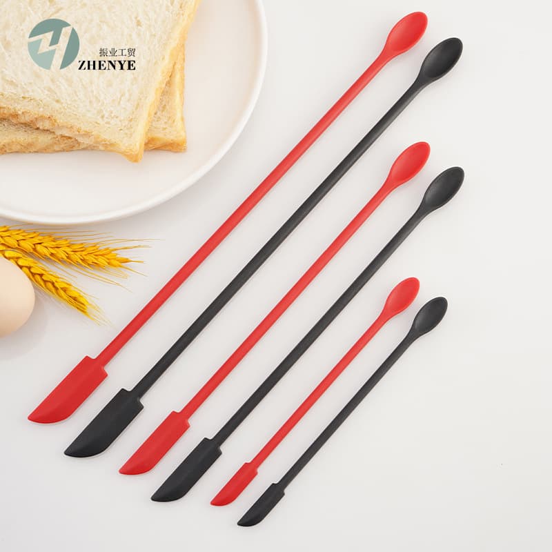 New Creative Silicone Double-Headed Mini Tip Scraper 3-Piece Set Jam Scraper 3-Piece Set Cooking Spatula