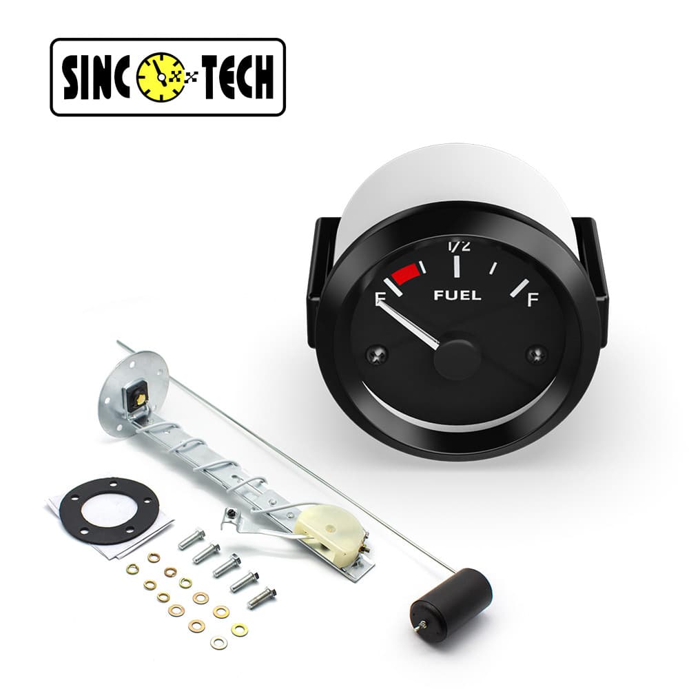 52MM Car Fuel Gauge Modification Instrument 12V Universal Fuel Level Detection with Sensor Tank Float
