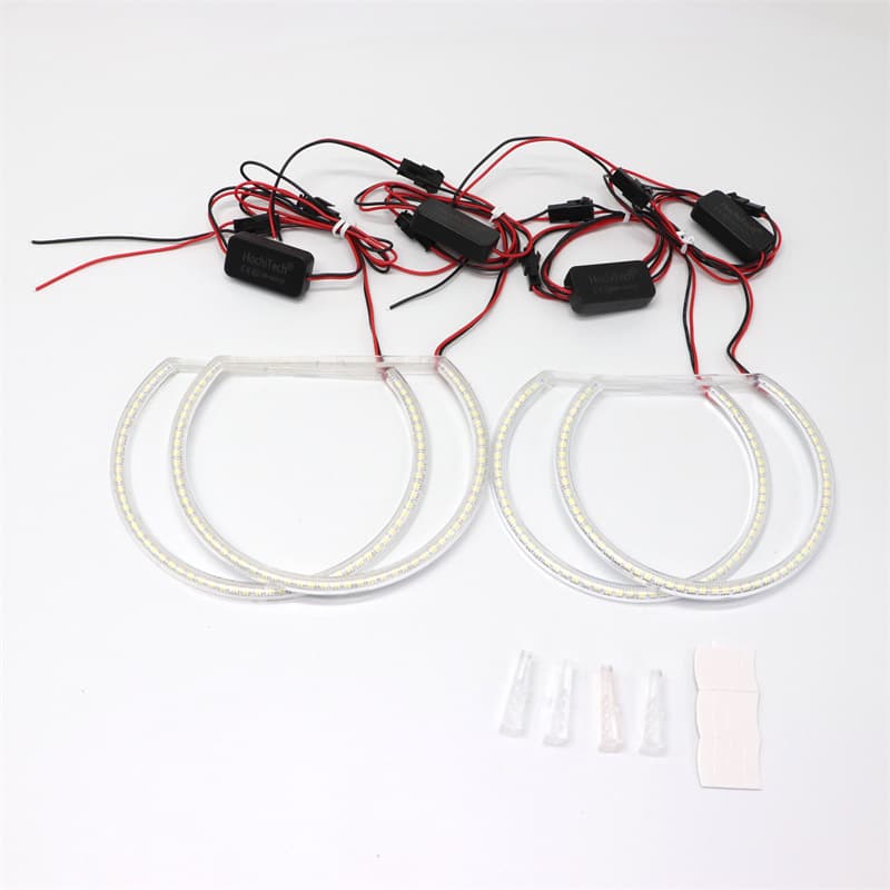 LED Angel Eye 131mm 146mm White Angel Eye Aperture for BMW E46 E39 E38
