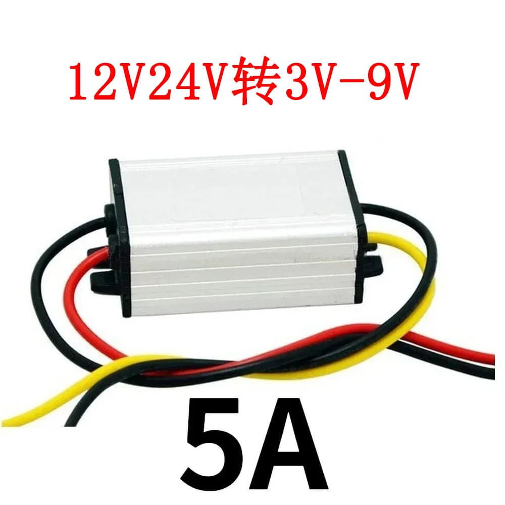 12V/24V to 5V/3V/4.2V/6V/7.5V/9V 3A-5A DC-DC power supply for automotive LED displays.