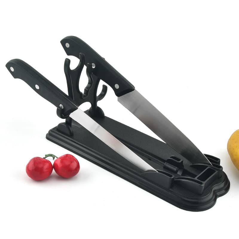 Plastic knife holder, household kitchen knife rack, detachable and foldable knife block, household kitchen storage tool