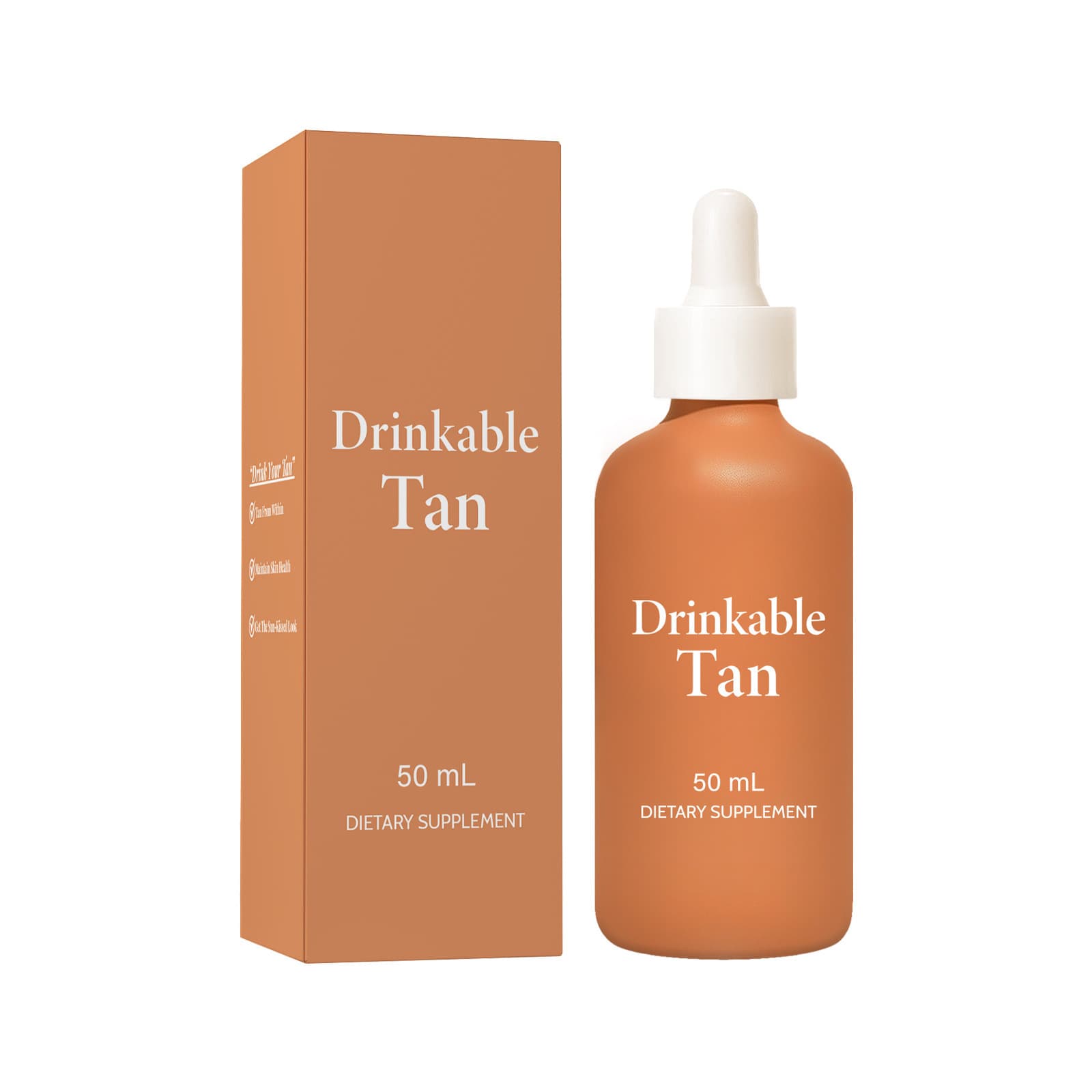 Tanning Drops - No-Sun Self-Tanning Essential for Summer, Orange 50ml
