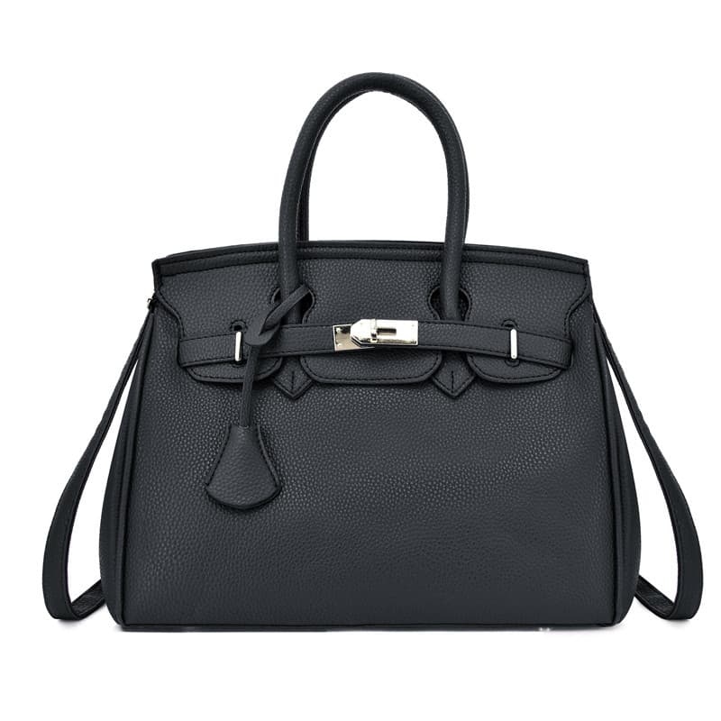 Women's Fashion Shoulder Bag, European and American Simple Solid Color Design with Tassel, Trendy Handbag