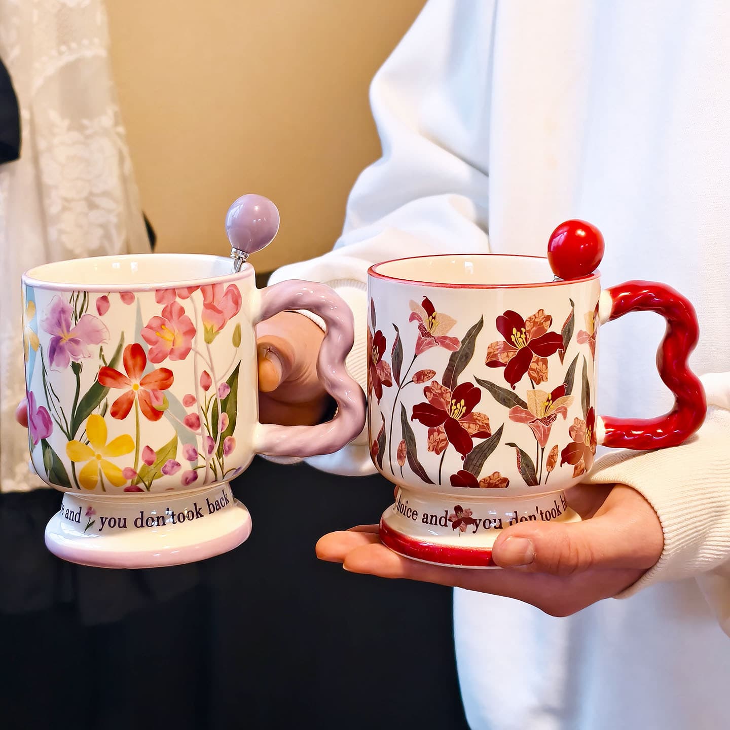 Niche Premium Birthday Gift for Her Practical High-Aesthetic Water Cup Creative Design Ceramic Mug