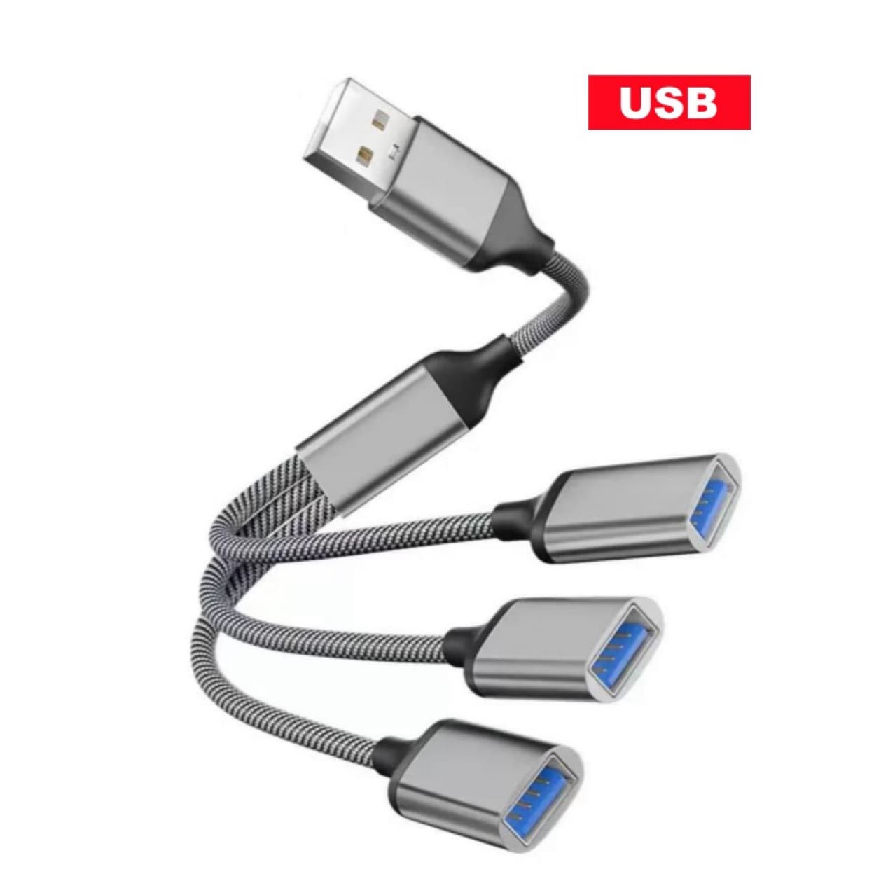Type-C to OTG Adapter Cable, Charging Audio Multi-Interface Converter, Splitter, OTG 3-in-1 Expander
