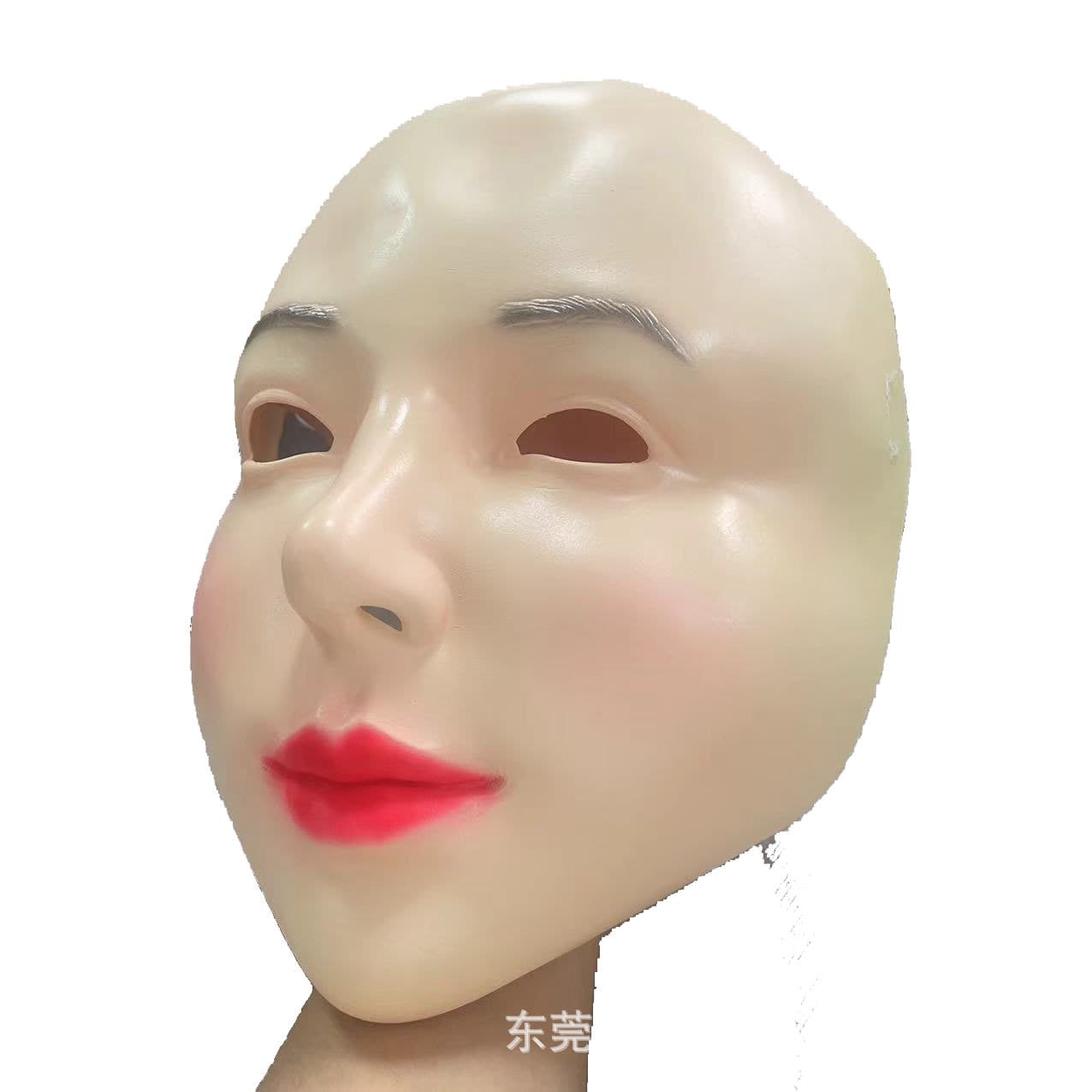 New Half Face High Nose Red Lips Mask Latex Creative Series Halloween Makeup Accessories Factory Direct