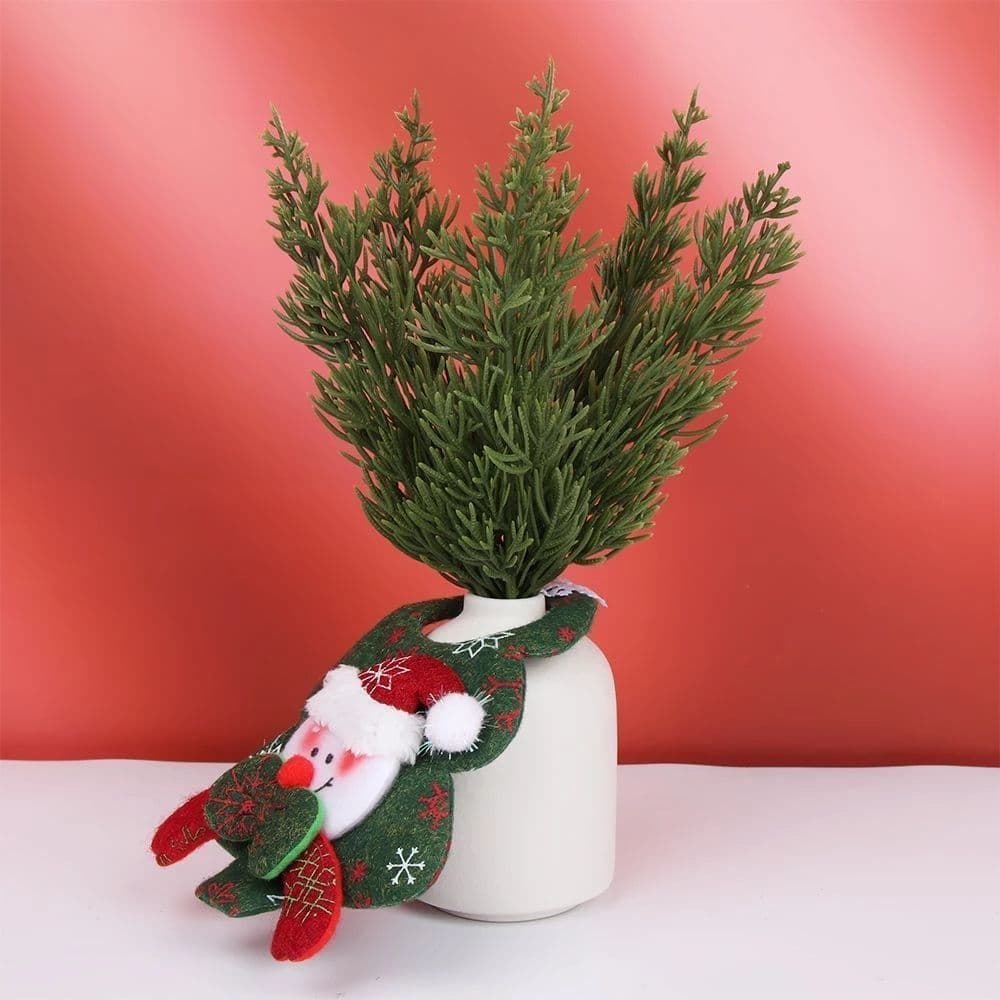 Cross-border Christmas simulation plant feel technology soft material Christmas decoration DIY pine needle accessories