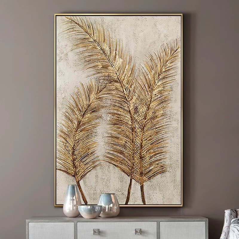 Porch decorative painting hand-painted oil painting living room decorative painting light luxury hanging painting restaurant American mural corridor texture painting