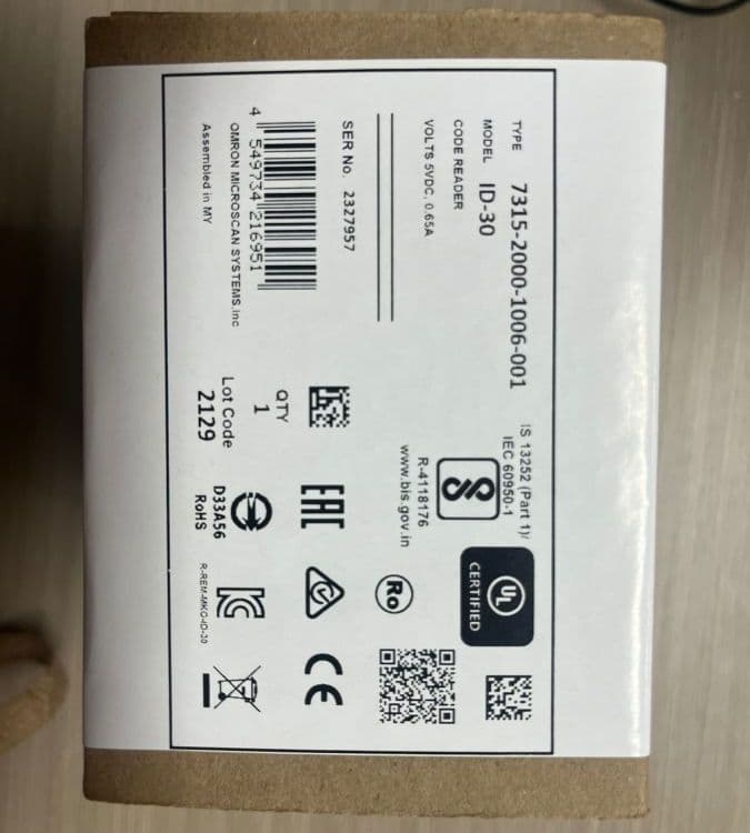 Supply of full range models including Microscan id30 small fixed scanners and readers from Germany.