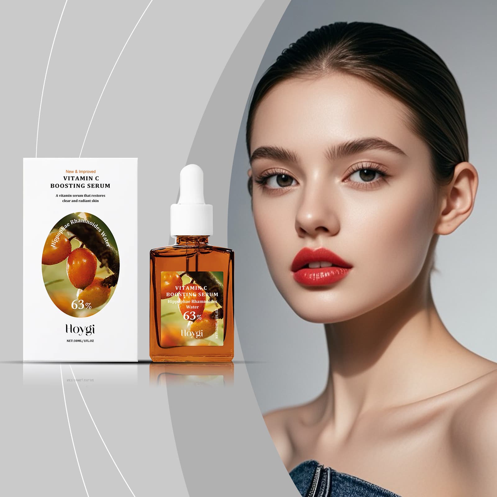 Hoygi Vitamin C Serum Gentle Moisturizing Lock in Moisture Daily Skincare Essence