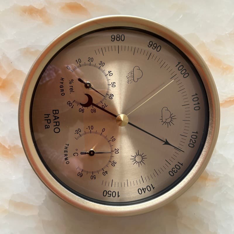 Luxury Premium 132mm 3-in-1 Home Weather Station Aneroid Barometer Thermometer