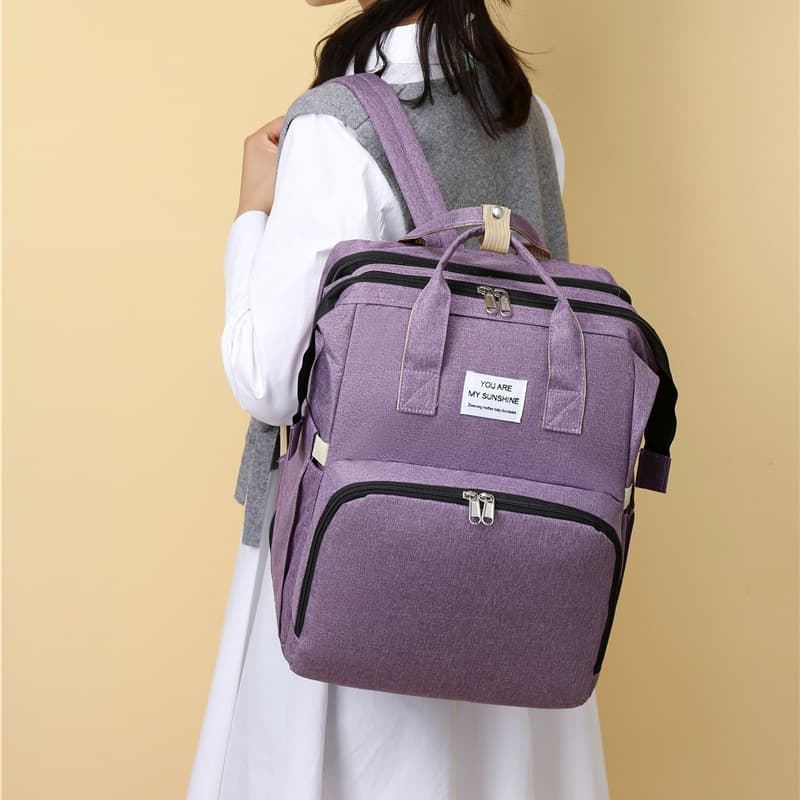 Large Capacity Maternity Bag Waterproof Oxford Cloth Double Shoulder Backpack Outgoing Feeding Milk Bag Multi-Function Handheld
